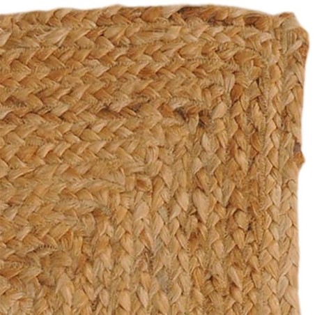 Tapis rectangulaire en jute tressé Naturel 100 x 150 cm
