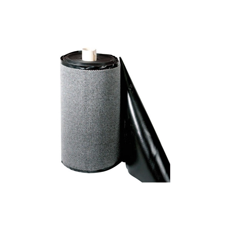 IDMAT Tapis en rouleau 90 x 250 cm Gris - Cahors Florac