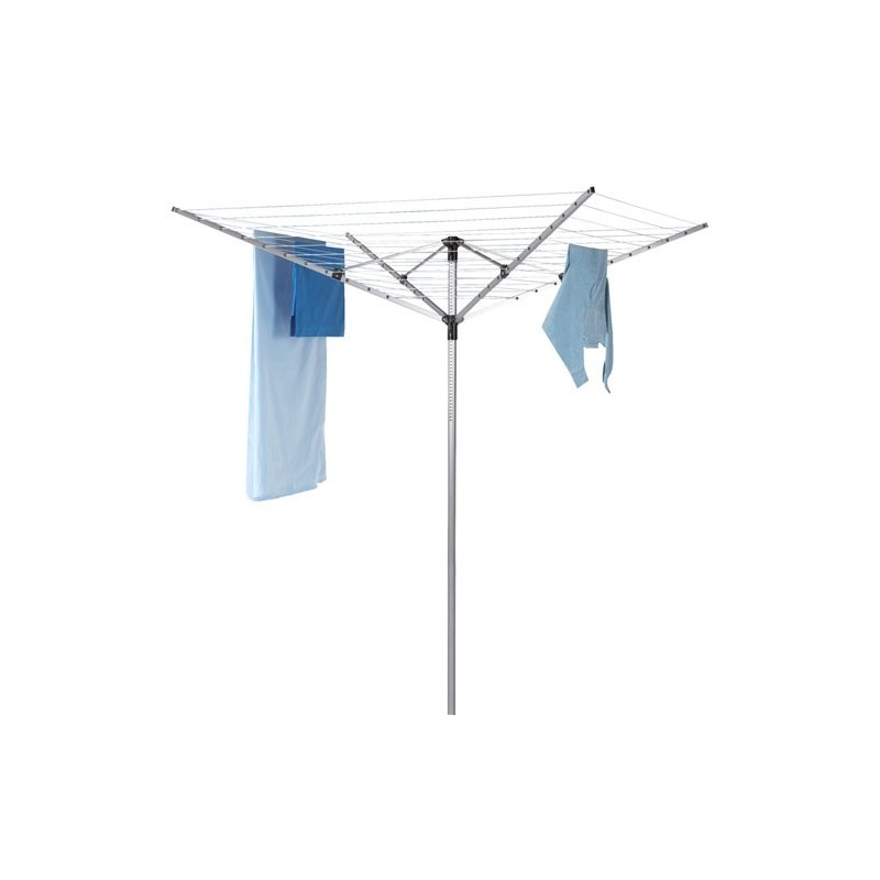 Metaltex Séchoir extérieur 4 bras + housse JERSEY PLUS 50m alu mât Ø 4cm (EM.099 *