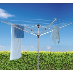 Metaltex Séchoir extérieur 4 bras + housse JERSEY PLUS 50m alu mât Ø 4cm (EM.099 * - Image 2
