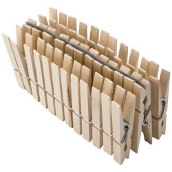 Pince linge bois 72 mm...