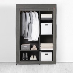 Rayen Armoire penderie avec 6 étagères 105x45x161cm - Image 2