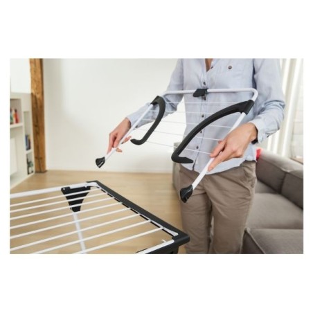 Séchoir sur pied avec aile détachable 18 m Premium 2-en-1