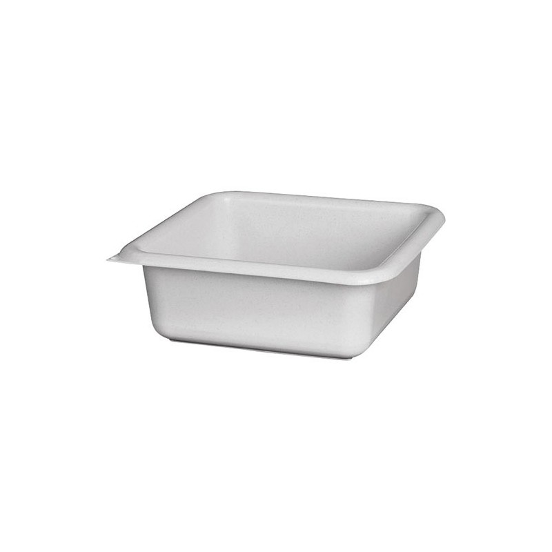 ALUMINIUM ET PLASTIQ Cuvette carrée 20 cm / 1.5 L Gris Moucheté