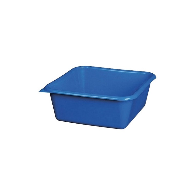 ALUMINIUM ET PLASTIQ Cuvette carrée 24 cm / 3,5 L Bleu