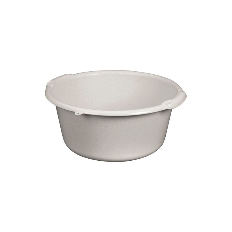 ALUMINIUM ET PLASTIQ Bassine ronde 44 cm / 20 L Gris Moucheté