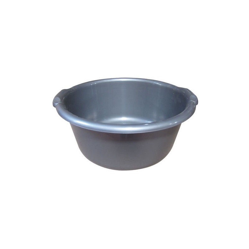 ALUMINIUM ET PLASTIQ Bassine ronde 41 cm / 14 L Gris Silver