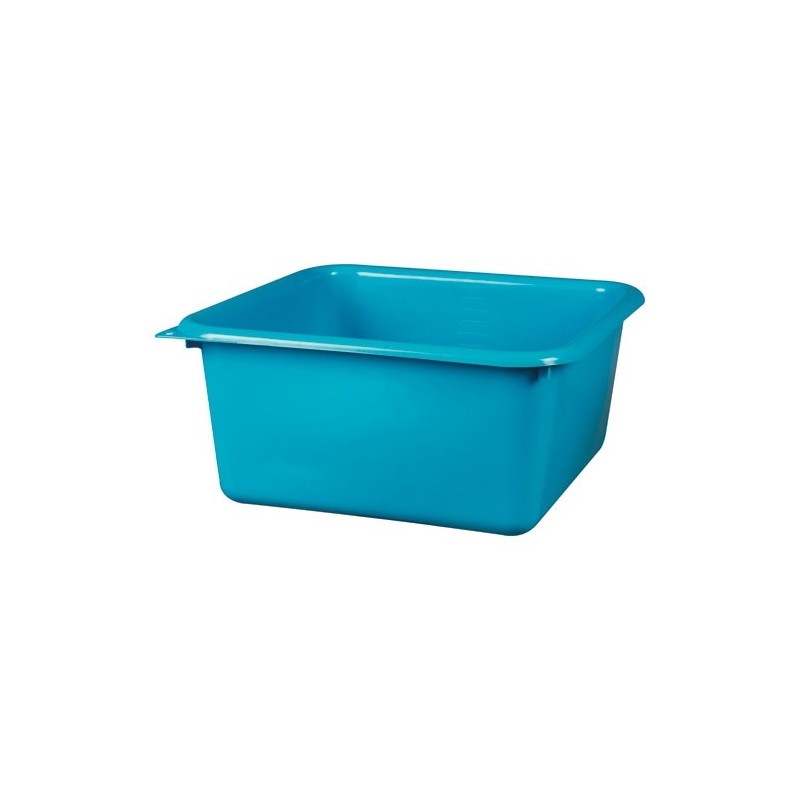 ALUMINIUM ET PLASTIQ Cuvette carrée 38 cm / 15 L Bleu Antique - Green Line