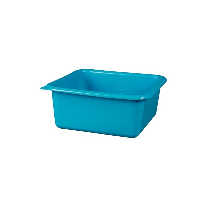ALUMINIUM ET PLASTIQ Cuvette carrée graduée 32 cm / 9.5 L Bleu Antique - Green Line