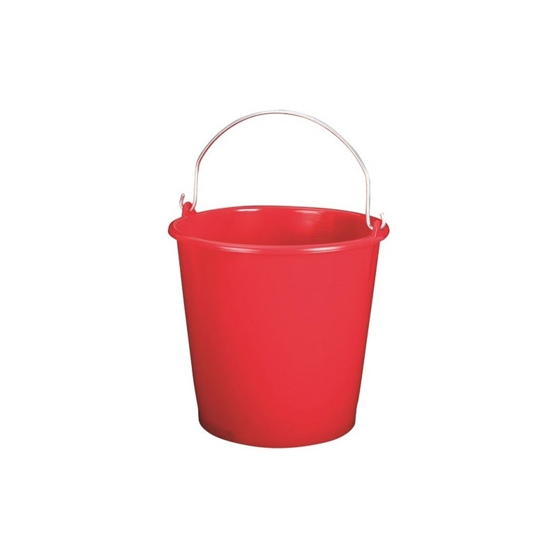 ALUMINIUM ET PLASTIQ Seau de ménage gradué 5 L - Rouge