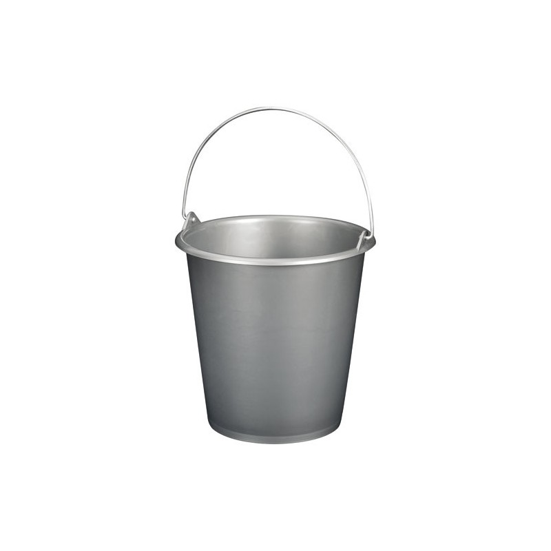 ALUMINIUM ET PLASTIQ Seau de ménage gradué 5 L - Gris Silver