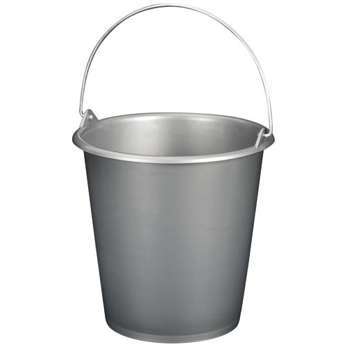 ALUMINIUM ET PLASTIQ Seau de ménage gradué 5 L - Gris Silver