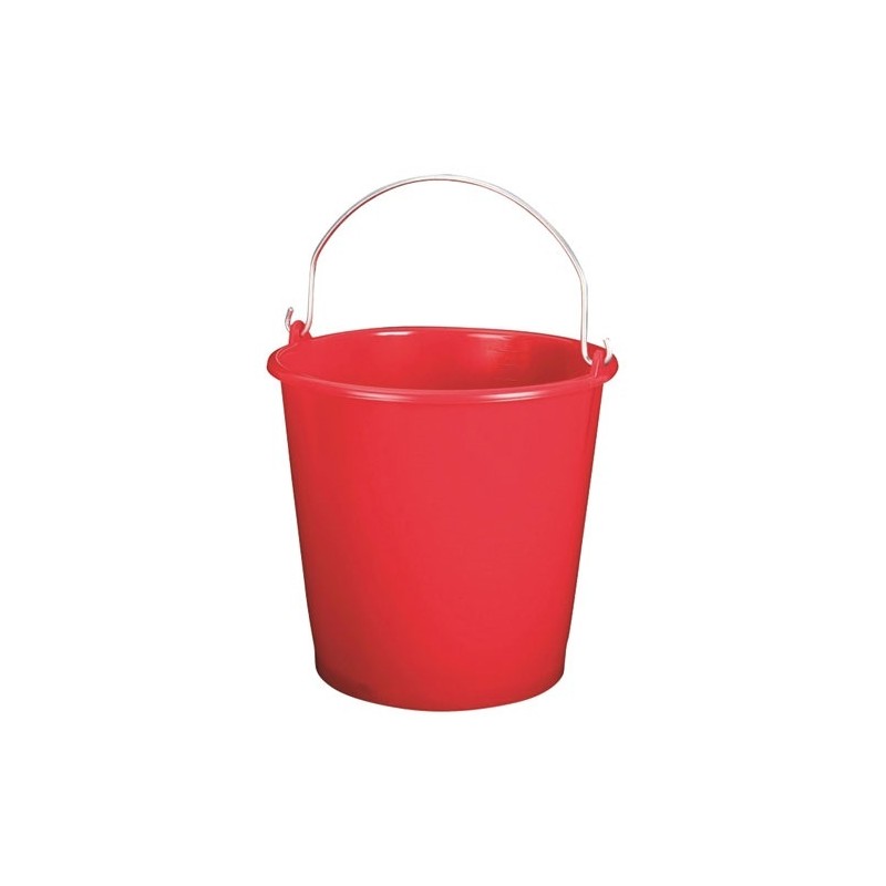 ALUMINIUM ET PLASTIQ Seau de ménage 10 L - Rouge
