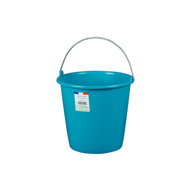 ALUMINIUM ET PLASTIQ Seau gradué 28 cm / 10 L Bleu Antique - Green Line