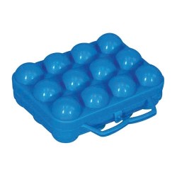 Boîte oeufs 12 cases bleu