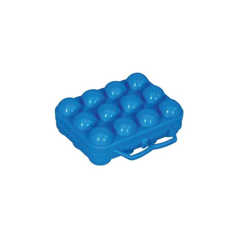 ALUMINIUM ET PLASTIQ Boîte oeufs 12 cases bleu
