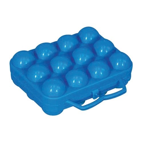 ALUMINIUM ET PLASTIQ Boîte oeufs 12 cases bleu