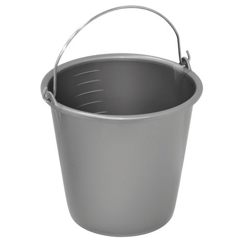 ALUMINIUM ET PLASTIQ Seau ménage 12l anse métal silver