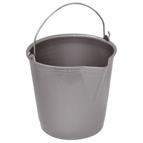 ALUMINIUM ET PLASTIQ Seau à bec 13l gradué anse met.silver