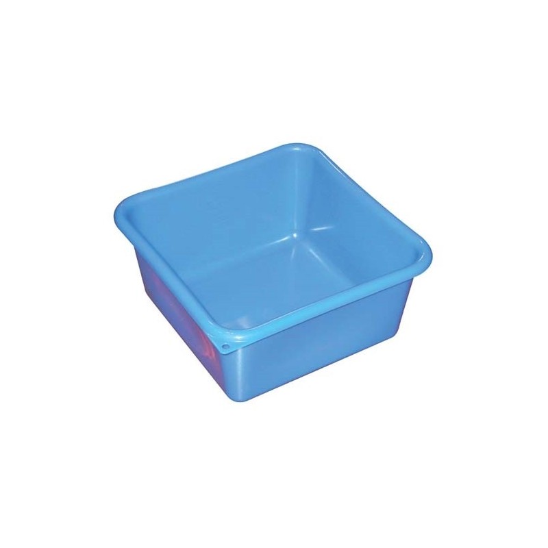 ALUMINIUM ET PLASTIQ Cuvette carrée 38cm 15l bleu