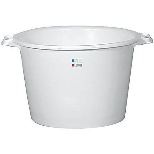 ALUMINIUM ET PLASTIQ Baquet rond 55l d55 h36 blanc alimentaire