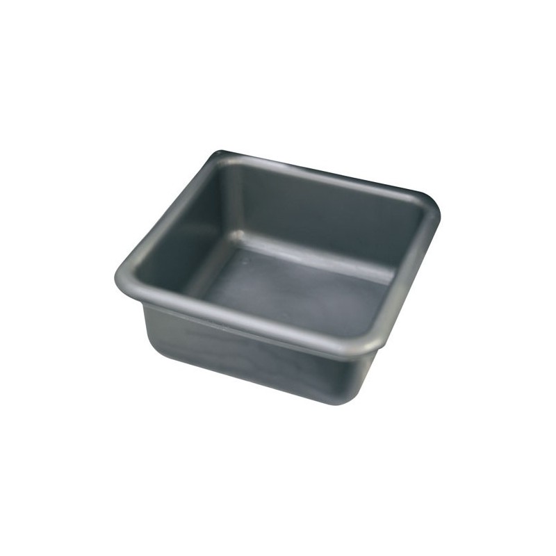 ALUMINIUM ET PLASTIQ Cuvette carrée 38cm 15 l silver