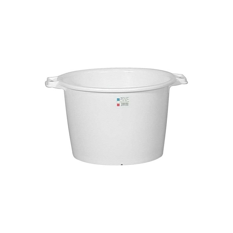 ALUMINIUM ET PLASTIQ Baquet rond 30l d44 h30 blanc alimentaire