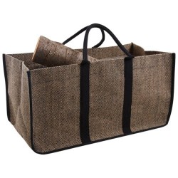 Sac à bûches 65cm en jute...