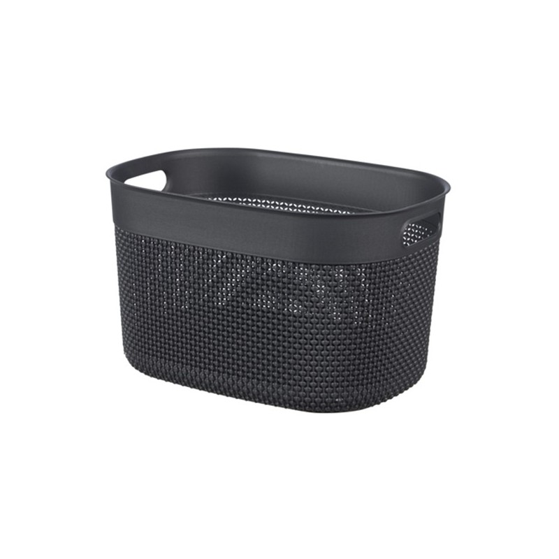 Curver Panier à linge L 38 x 29 x h22 cm Gris foncé - Filo