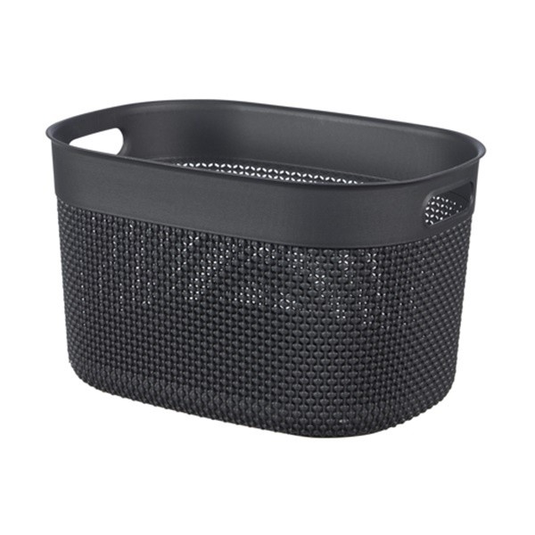 Curver Panier à linge L 38 x 29 x h22 cm Gris foncé - Filo