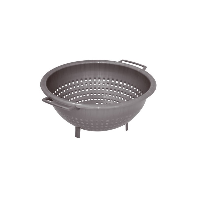 ALUMINIUM ET PLASTIQ Passoire sur pied - D : 26 cm - H : 12 cm - avec poignées - silver