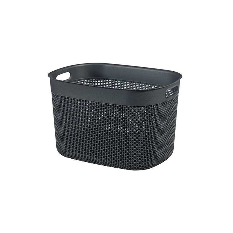 Curver Panier à linge XL 44 x 33 x h27 cm Gris foncé - Filo
