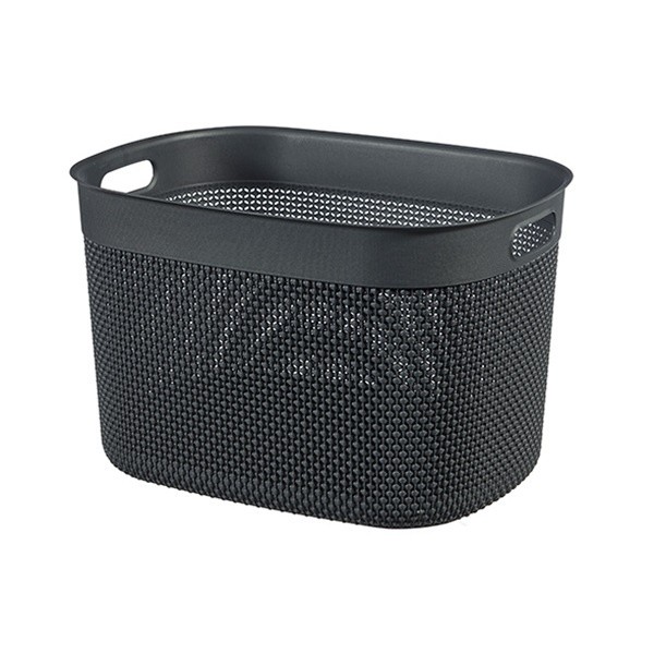 Curver Panier à linge XL 44 x 33 x h27 cm Gris foncé - Filo