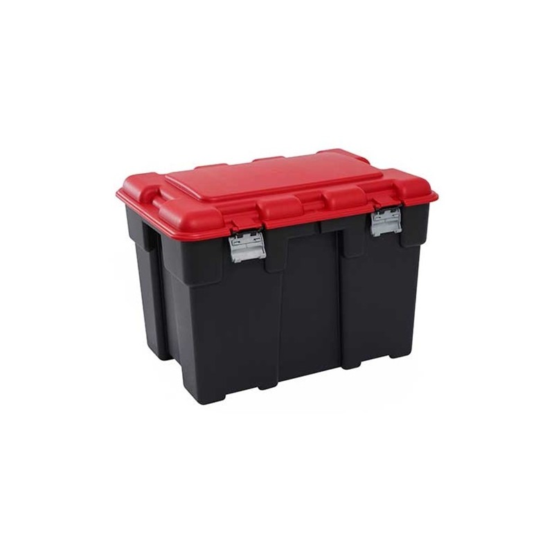 Keter Coffre de rangement Explorer 185 L. 84.2 x 60.2 x h57 cm Noir-rouge