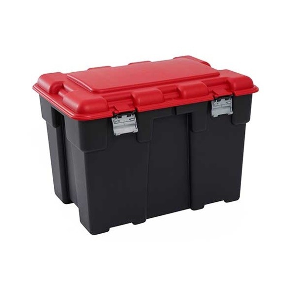 Keter Coffre de rangement Explorer 185 L. 84.2 x 60.2 x h57 cm Noir-rouge