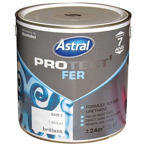 ACOMIX Peinture Protect'fer brillante - 2 L - base clear