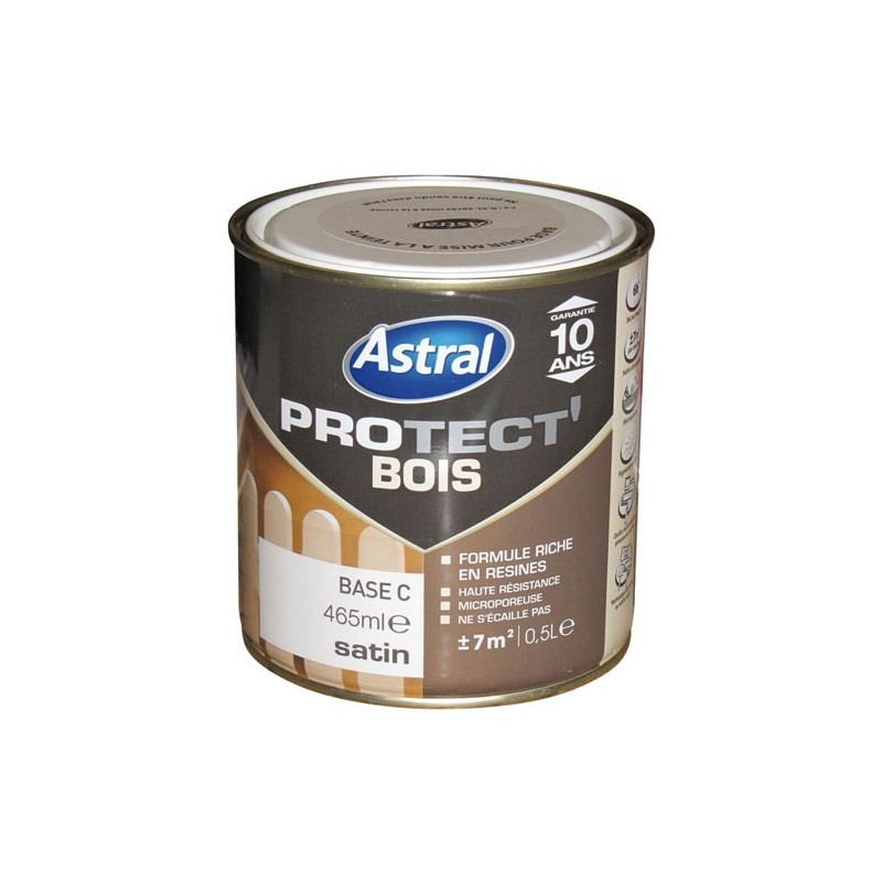 ACOMIX Peinture Protect'bois satin - 2.5 L - base clear