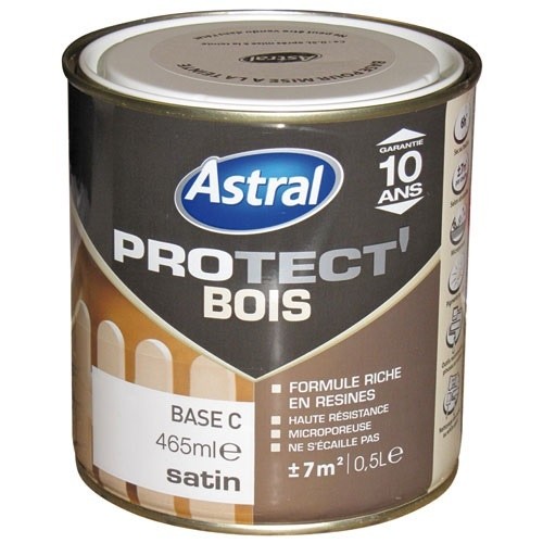 ACOMIX Peinture Protect'bois satin - 2.5 L - base clear