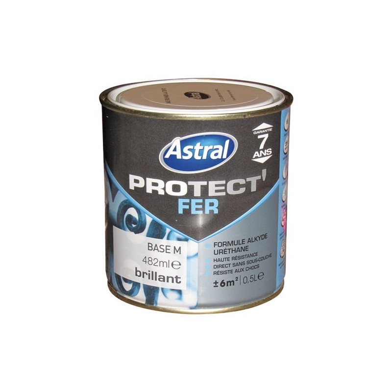 ACOMIX Peinture Protect'fer brillante - 2 L - base medium