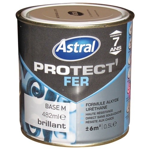 ACOMIX Peinture Protect'fer brillante - 2 L - base medium