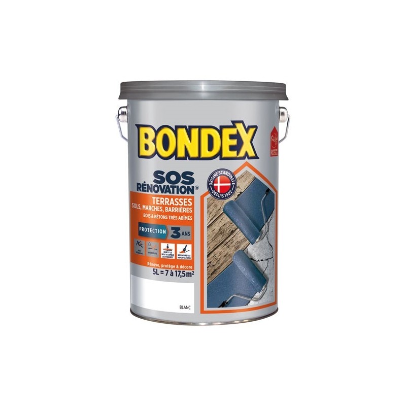Bondex Sos rénovateur terrasse 5l blanc