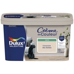 Dulux Valentine Peinture 2.5 L Crème de Couleur Satin - Caravane des Sables - Image 2