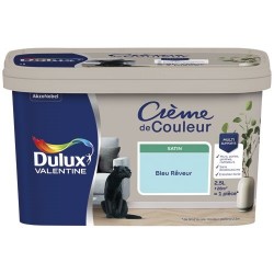 Dulux Valentine Peinture 2.5 L Crème de Couleur Satin - Bleu Rêveur - Image 2