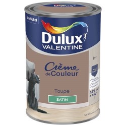 Dulux Valentine Peinture 1.25 L Crème de Couleur Satin - Taupe - Image 2