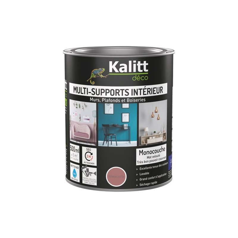 KALITT DECO Peinture multi-supports 0,5 L Acrylique Mat - Terracotta