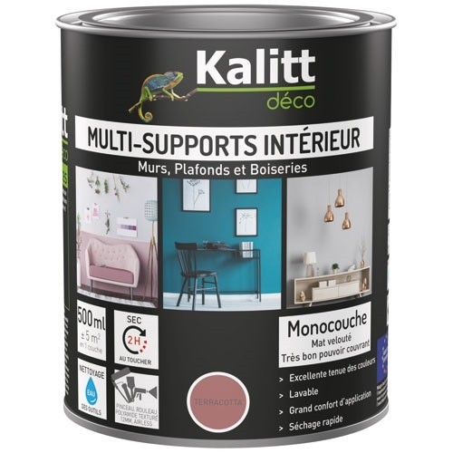 KALITT DECO Peinture multi-supports 0,5 L Acrylique Mat - Terracotta