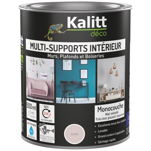 KALITT DECO Peinture multi-supports 0,5 L Acrylique Mat - Lilas