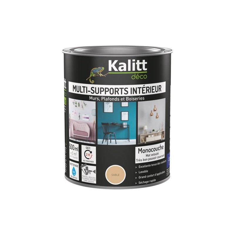 KALITT DECO Peinture multi-supports 0,5 L Acrylique Mat - Sable