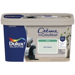 Dulux Valentine Peinture 2.5 L Crème de Couleur Satin - Gris Perle - Image 2