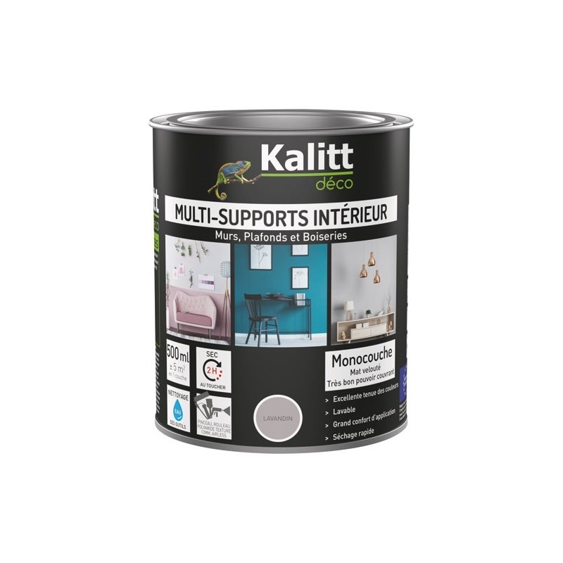 KALITT DECO Peinture multi-supports 0,5 L Acrylique Mat - Lavandin